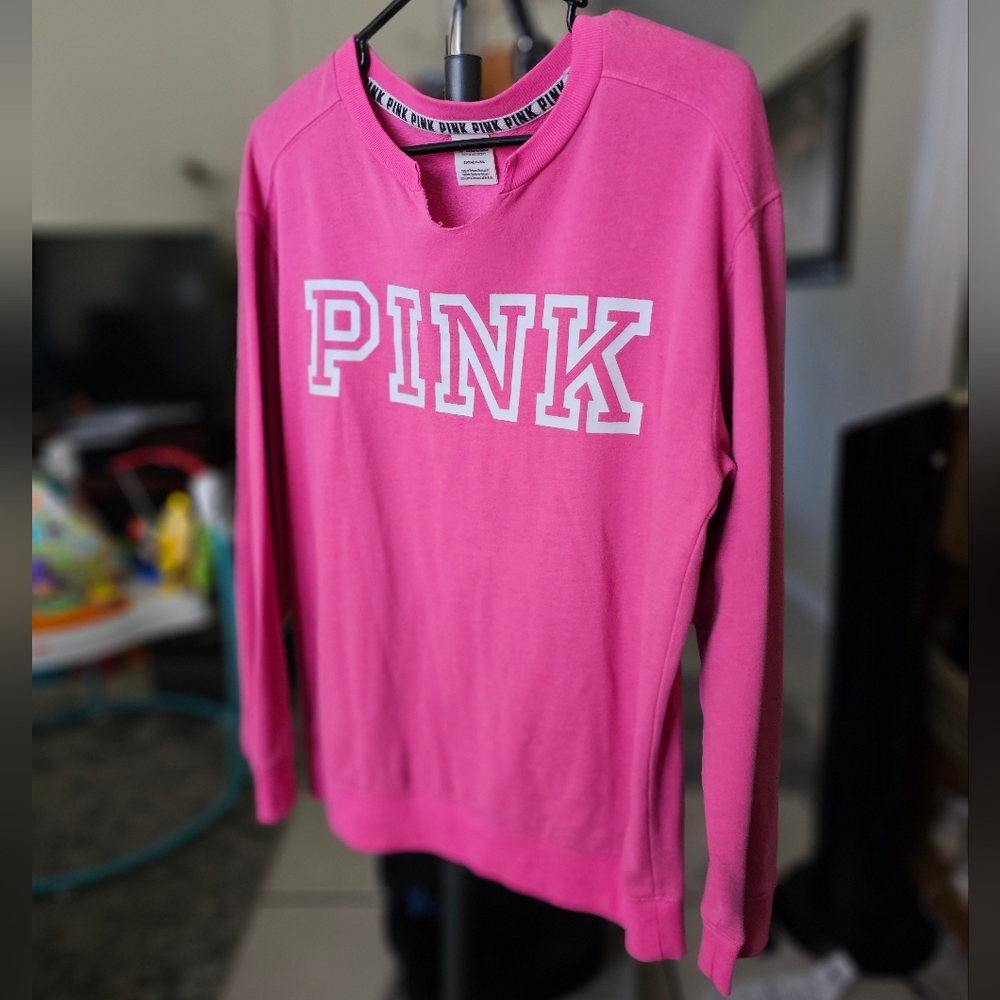 PINK crew neck sweater 💓